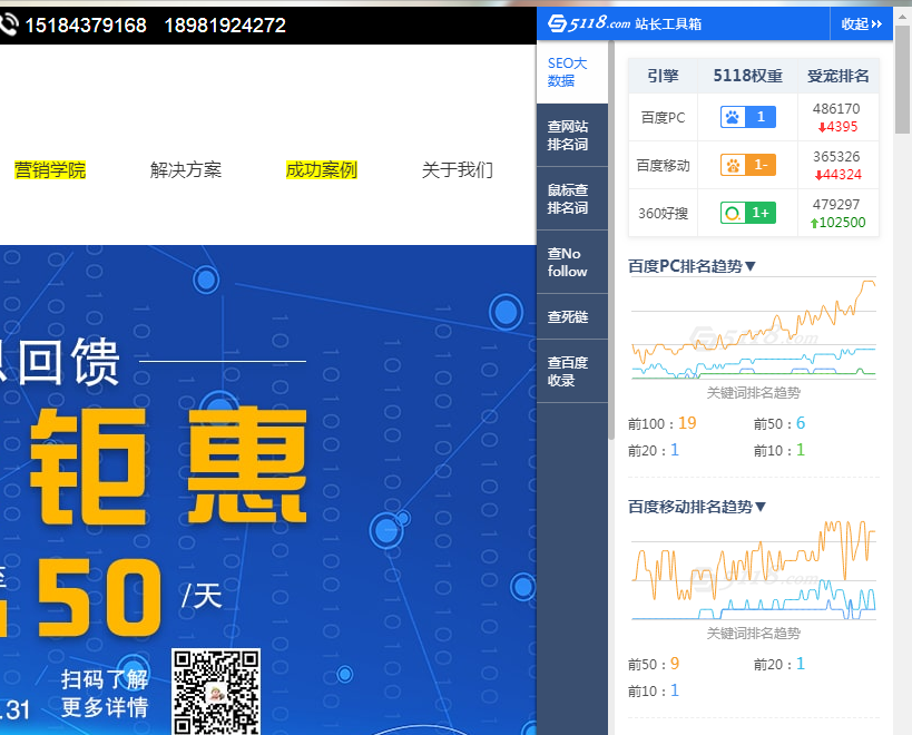 SEO 數據分析瀏覽器插件推薦-5118站長工具箱 SEO 數據分析瀏覽器插件推薦-5118站長工具箱